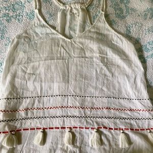 Lou & Grey Linen Embroidered Tank